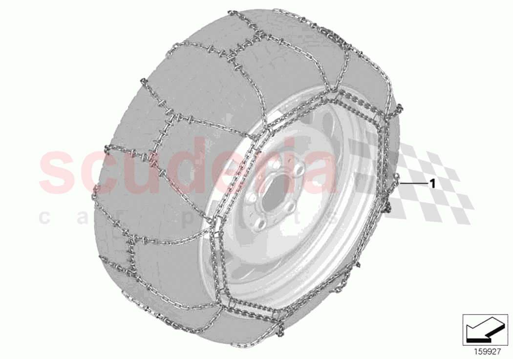 Snow chain of Rolls Royce Rolls Royce Phantom RR11(2017-2023)