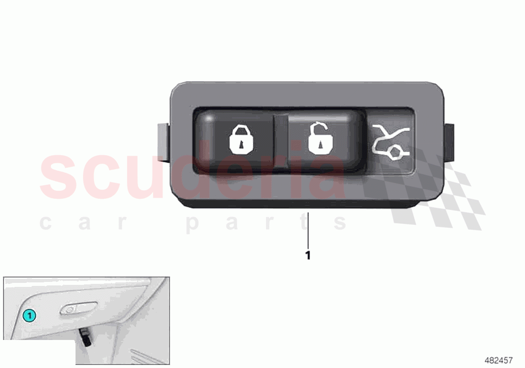 Hotel position switch of Rolls Royce Rolls Royce Phantom RR11(2017-2023)