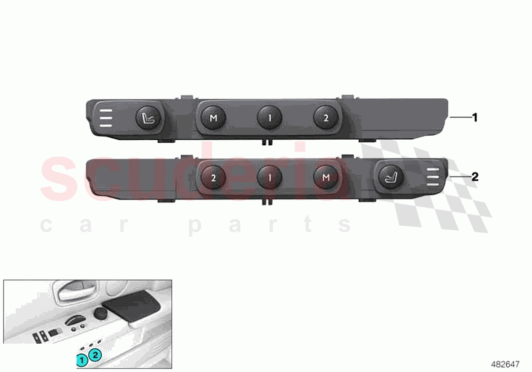 Seat functions rear pass compartment of Rolls Royce Rolls Royce Phantom RR11(2017-2023)