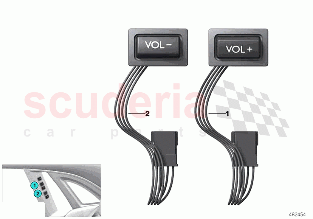 Switch volume control of Rolls Royce Rolls Royce Phantom RR11(2017-2023)