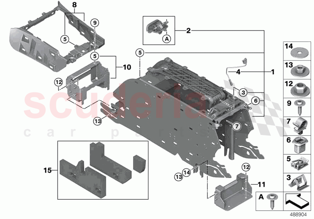 Carrier centre console of Rolls Royce Rolls Royce Phantom RR11(2017-2023)
