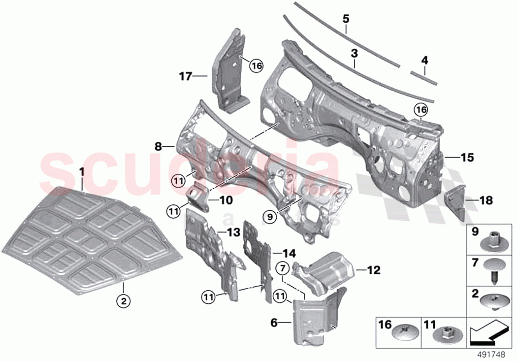 Sound insulation front I of Rolls Royce Rolls Royce Phantom RR11(2017-2023)