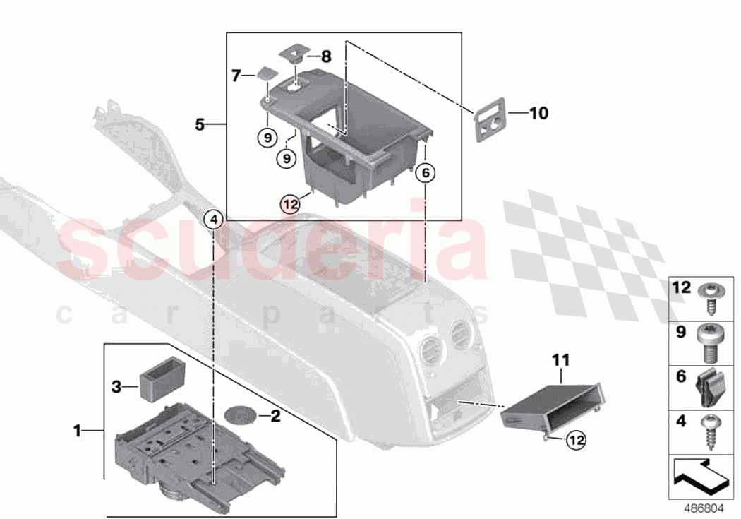 Storage compartment centre console of Rolls Royce Rolls Royce Phantom RR11(2017-2023)