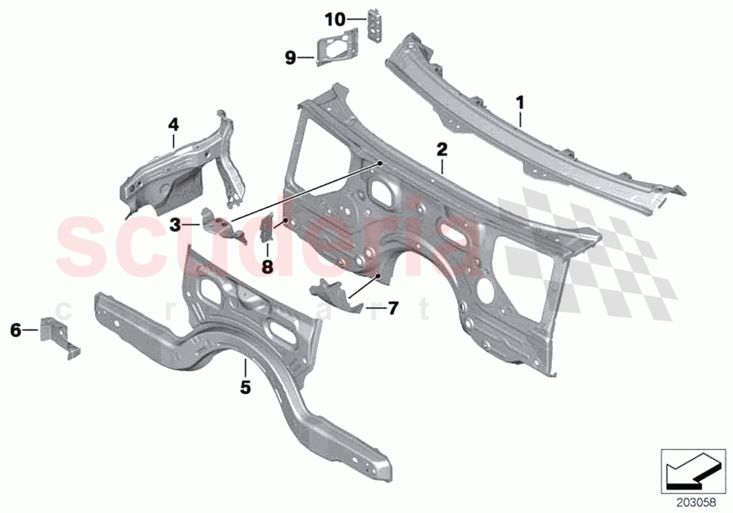 Splash wall parts of Rolls Royce Rolls Royce Wraith RR5(2017-2023)