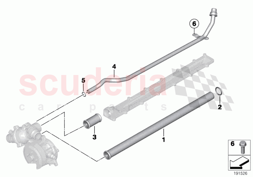 Cooling system pipe of Rolls Royce Rolls Royce Wraith RR5(2017-2023)