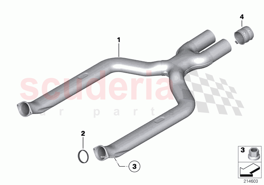 Front silencer of Rolls Royce Rolls Royce Wraith RR5(2017-2023)