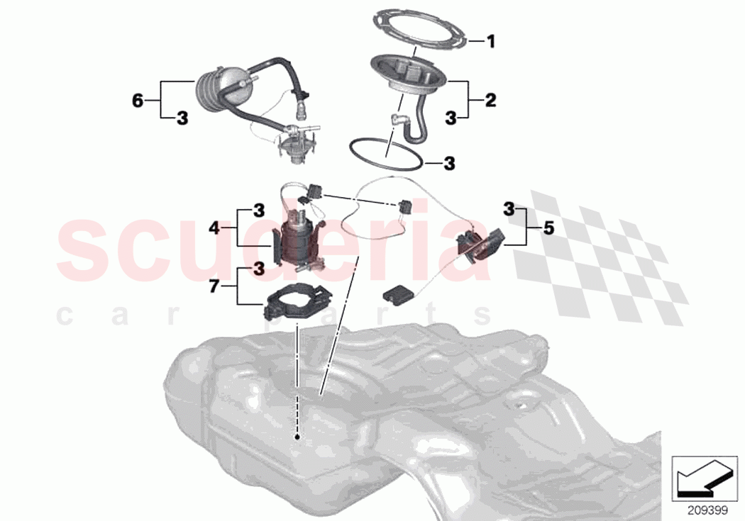 Fuel filter pump fuel level sensor of Rolls Royce Rolls Royce Wraith RR5(2017-2023)