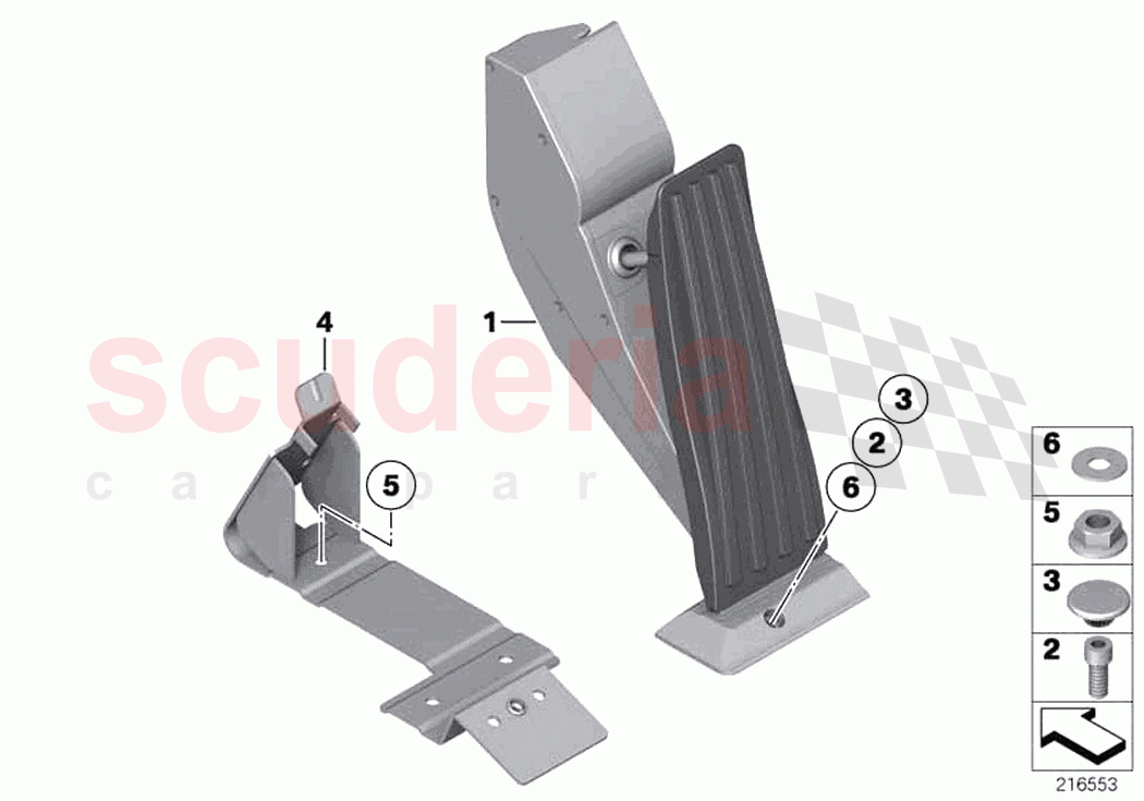 Acceleration accelerator pedal module of Rolls Royce Rolls Royce Wraith RR5(2017-2023)