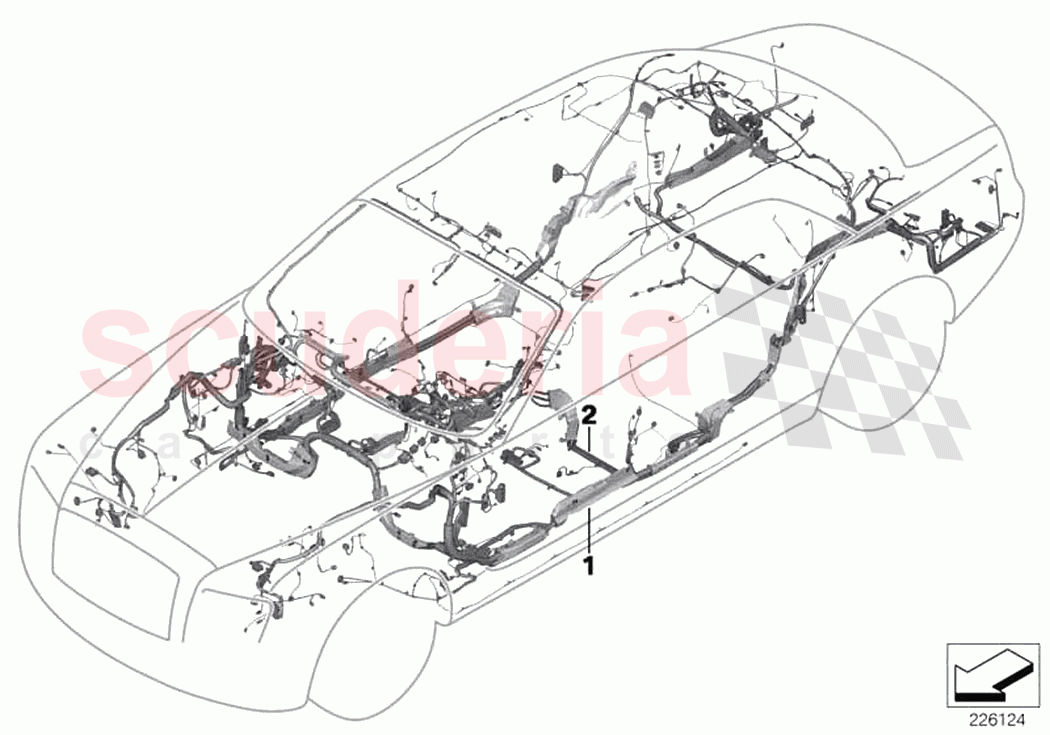 Main wiring harness duplicate of Rolls Royce Rolls Royce Wraith RR5(2017-2023)