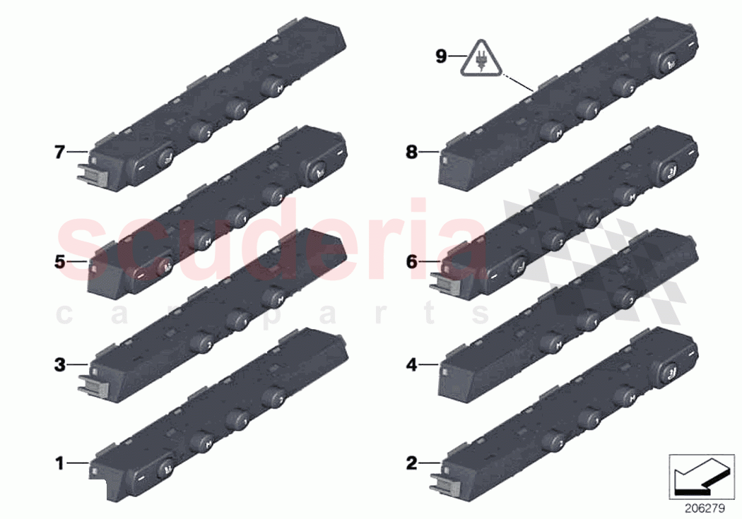 Op unit suppl seat functions front of Rolls Royce Rolls Royce Wraith RR5(2017-2023)