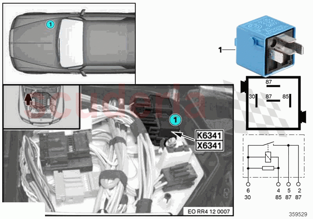 Relay load removal ign inject K6341 of Rolls Royce Rolls Royce Wraith RR5(2017-2023)