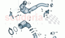 Pre-catalyst Catalytic converter with petrol particulate filter