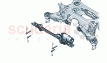 Steering gear For rear axle