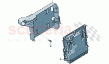 Control unit for petrol engine Retainer for control unit