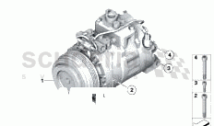 COMPRESOR DEL AIRE ACONDICIONADO/PIEZA DE MONTAJE