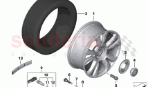 Light alloy wheel styling 713