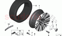 Light alloy wheel styling 822