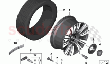 Light alloy wheel styling 823