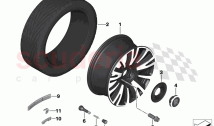 Light alloy wheel styling 709