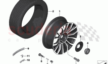 Light alloy wheel styling 710