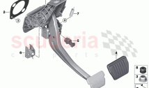 Pedal assembly automatic transmission
