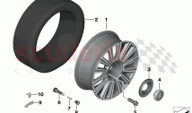 Light alloy wheel styling 678