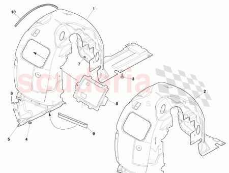Photo of REVESTIMIENTO DEL PASO DE RUEDA DELANTERO LADO IZQUIERDO…