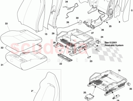 Photo of ENSAMBLAJE DEL ASIENTO TRASERO IZQ LADO DEL CONDUCTOR…