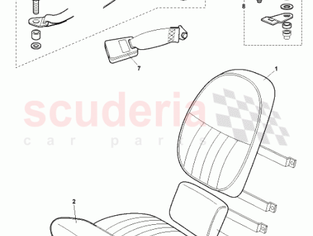 Photo of CONJUNTO DEL COJ N COMPLETO ASIENTO TRASERO LADO…