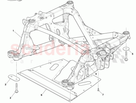 Photo of ARANDELA DE SEGURIDAD DEL SUBCHASIS TRASERO RR BSH…