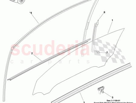 Photo of RUN CRISTAL DE LA PUERTA DELANTERA LADO IZQUIERDO…