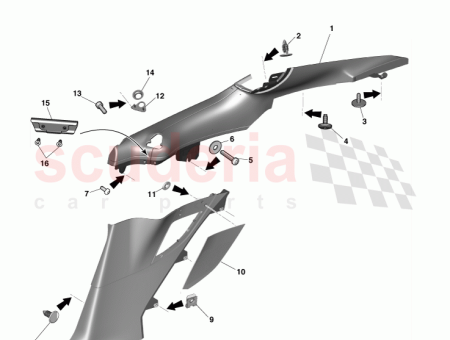 Photo of ENSAMBLAJE RECORTADO DEL CUARTO TRASERO SUPERIOR LADO DERECHO…