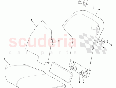 Photo of CONJUNTO DE COJ N ASIENTO TRASERO LADO DERECHO…