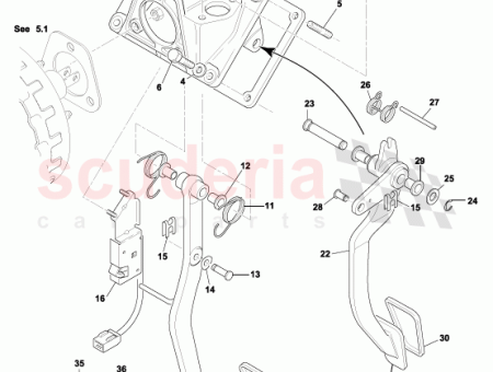 Photo of CONJUNTO PEDAL DE EMBRAGUE VOLANTE IZQUIERDO PASTILLA PERFORADA…