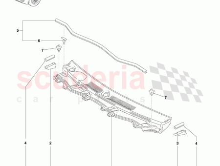 Photo of SUB ASSY LOUVER VENTILADOR SUPERIOR DEL CAP VOLANTE…