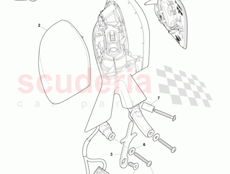 Photo of CONJUNTO DE ESPEJO LATERAL DERECHO AD43 17682…