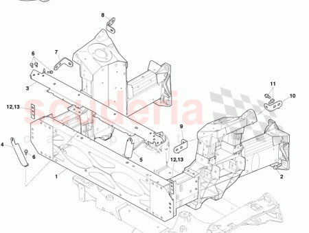 Photo of SOPORTE LATERAL DELANTERO LADO DERECHO 6G33 130A32…