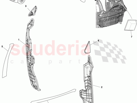 Photo of TAPA SUBCONJUNTO PILAR DELANTERO SUPERIOR LADO IZQUIERDO 60118…