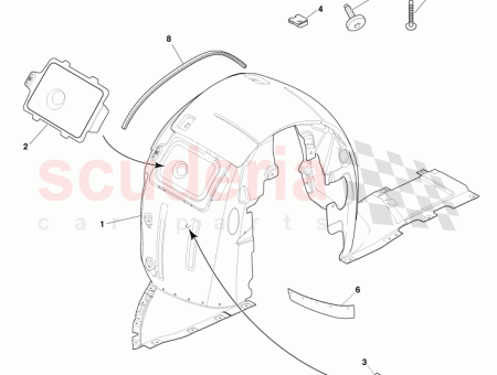 Photo of REVESTIMIENTO DEL PASO DE RUEDA DELANTERO LADO DERECHO…