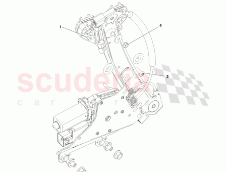 Photo of REGULADOR DE LA VENTANILLA TRASERA LADO DERECHO 4G43…