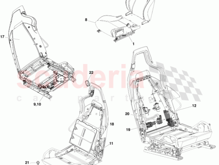 Photo of CONJUNTO RECORTADO DEL COJ N DEL ASIENTO DELANTERO…
