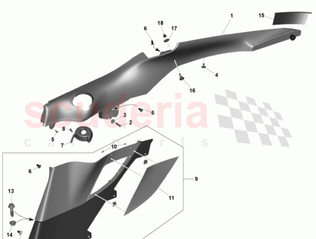 Photo of ENSAMBLAJE DEL PANEL PARTE SUPERIOR DEL CUARTO TRASERO…