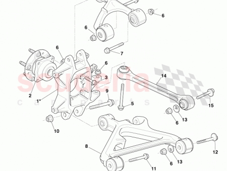 Photo of REAR SUSPENSION LOWER ARM RH 4G43 5B530…