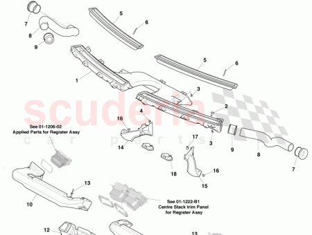 Photo of CONDUCTO DISTRIBUIDOR DE AIRE DEL CALEFACTOR VOLANTE A…