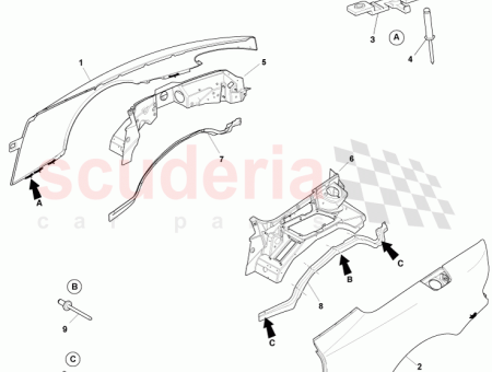 Photo of CONJUNTO DE PILAR CUARTO TRASERO LADO DERECHO…