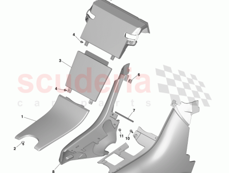 Photo of PANEL RECORTADO CONSOLA TRASERA LADO IZQUIERDO ED33 L045C63…