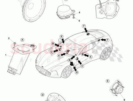Photo of CONJUNTO DE ALTAVOZ Y TWEETER CENTRAL AY93 70451…