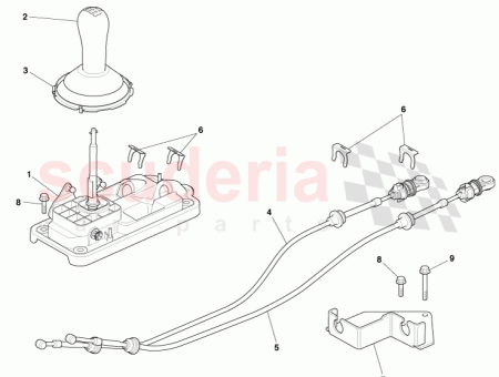 Photo of MANUAL TRANNSMISSION GEAR SELECTOR CABLE 4G43 7E395…