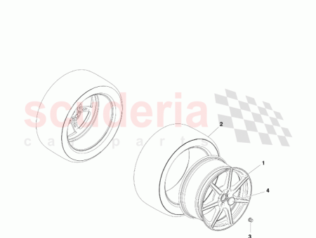 Photo of RUEDA TRASERA DE 7 RADIOS BG33 9965G…