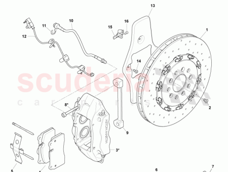 Photo of CONJUNTO DE PINZA TRASERA IZQ AZUL AD23 2C465…